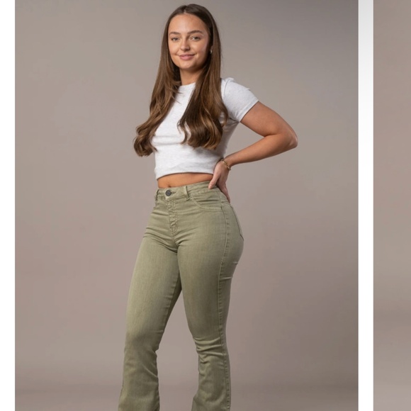 FITJEANS Denim - Fitjeans Pastel Flared -  Khaki